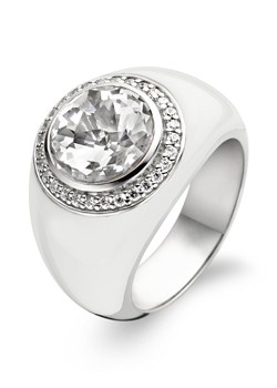 Ti Sento Cubic Zirconia Dome Ring 1844EW/52