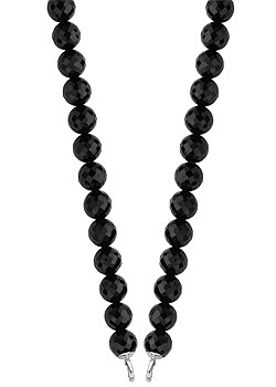 Silver Black Cubic Zirconia Necklace
