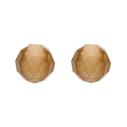 Ti Sento Silver, Brown Faceted Stud Earrings