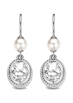 Ti Sento Silver Cubic Zirconia and Pearl Drop