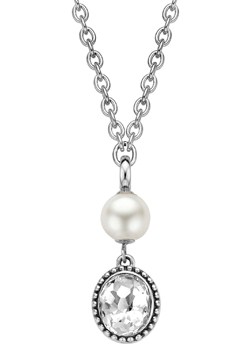 Ti Sento Silver Cubic Zirconia and Pearl Pendant
