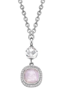 Ti Sento Silver, Cubic Zirconia and Pink Stone