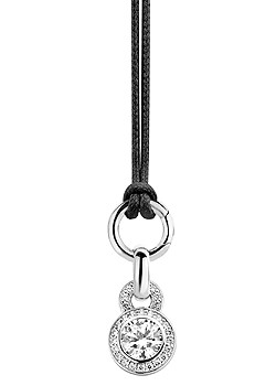 Ti Sento Silver Cubic Zirconia Circle Pendant