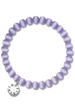 Small Lilac Stretch Bead Bracelet 2670CL