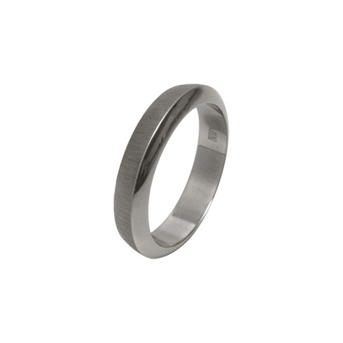 Ti2 Titanium 4mm Thick Ring in Titanium by Ti2