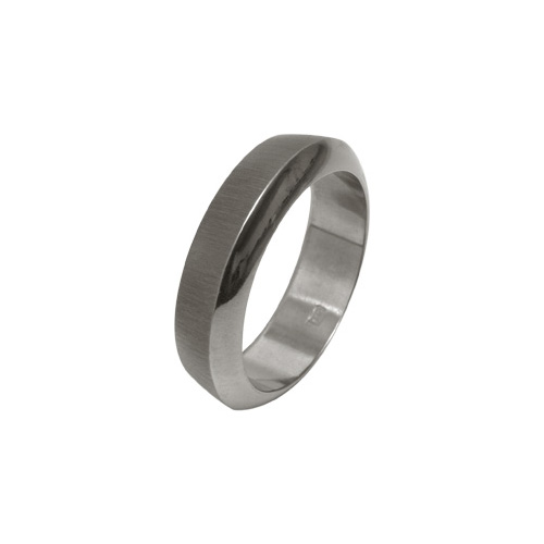 Ti2 Titanium 6mm Thick Ring in Titanium by Ti2