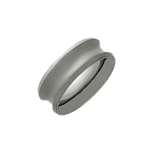 Ti2 Titanium 8mm Titanium Concave Band Ring by Ti2