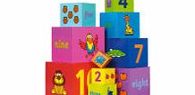 Tidlo Wooden Stacking Rainbow Cubes (1 - 10)