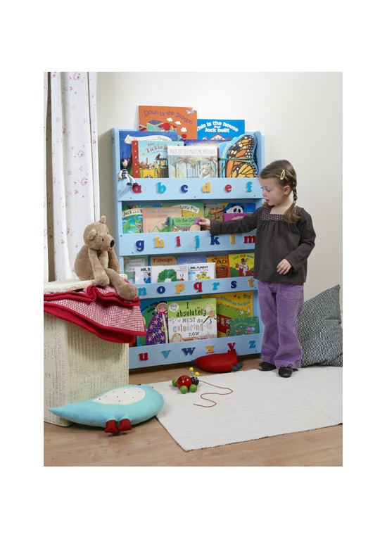 Bookcase With Alphabet-Blue