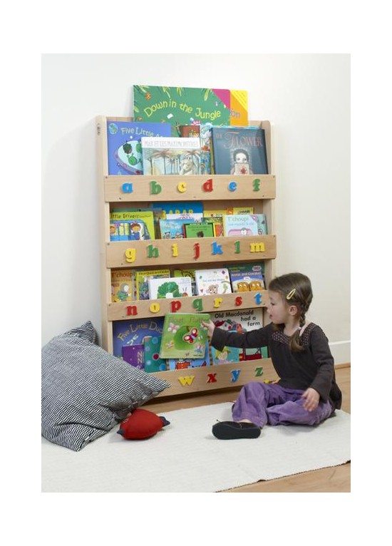 Bookcase With Alphabet-Clear
