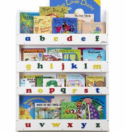 Tidy Books Bookcase with Alphabet-White BC-WLC