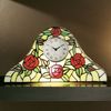 tiffany Style Glass Clock Lamp
