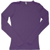 Tifosi American Apparel - Sheer Jersey Long Sleeve T, Eggplant, XL