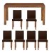 Tiga Dining Table & 6 Dining Chairs