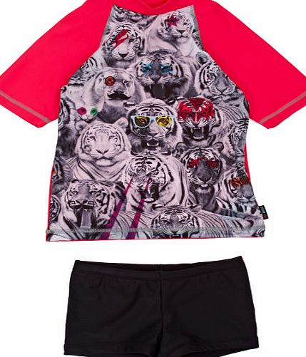 Tiger Joe Boys Tiger Joe Rock N Roar Rashie Sun Suit -
