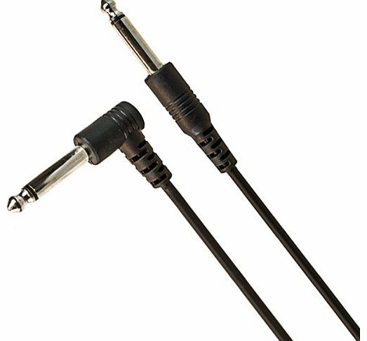 Tiger Music GAC42 3m Jack to Angled Jack Guitar Lead Cable