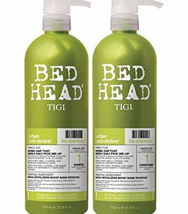 TIGI - BedHead Urban anti dotes Level 1 - Re-Energize Shampoo amp; Conditioner Tween Duo 2x 750ml