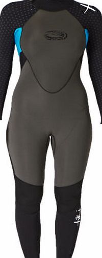 Tiki Womens Zepha Pro 3/2mm Back Zip Wetsuit -