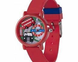 Tikkers Boys 3D Red London Watch