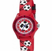 Tikkers Boys Red Football Watch