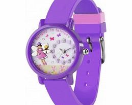 Tikkers Girls 3D Purple Fairy Watch