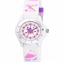 Tikkers Girls White Fairy Princess Watch