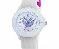 Tikkers Kids White Rubber Watch