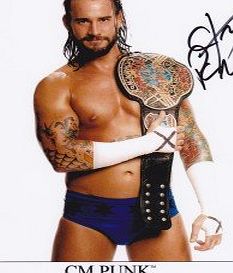 tillon CM Punk Pre Printed Autograph WWE Wrestling Wrestler 10x8 Photograph Picture