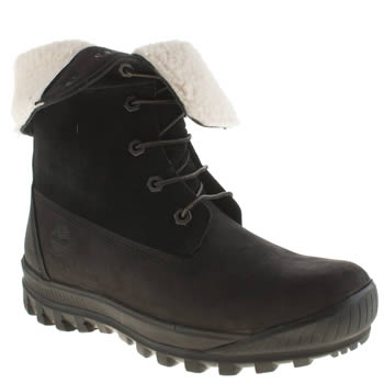 Timberland Black Woodhaven Roll-down Boots
