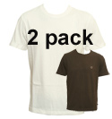 Timberland Brown and White T-Shirts (2 Pack)
