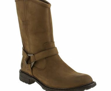 Timberland Brown Stoddard Mid Biker Boots