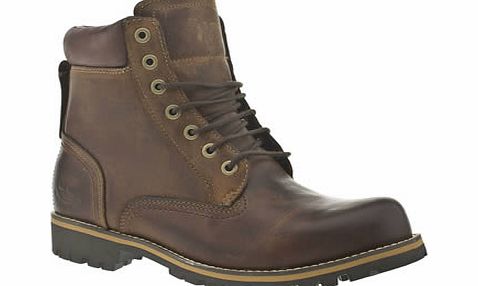 Timberland Dark Brown 6 Inch Rugged Brown Boots