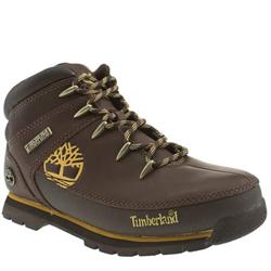 Timberland Female Euro Sprint Leather Upper Ankle Boots in Dark Brown
