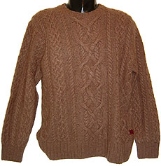 Hand-knit Cable Cashmere Sweater