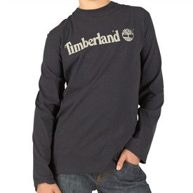 Timberland Junior Long Sleeve T-Shirt Marine