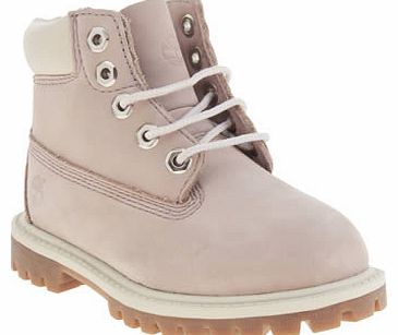 kids timberland pale pink 6 inch classic boot