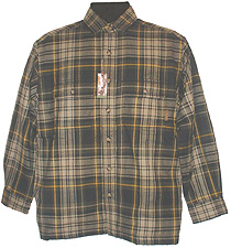 Long-sleeve Padded Check Shirt