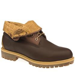 Timberland Male Roll Top Laser Leather Upper Casual in Brown