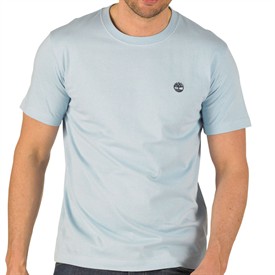 Timberland Mens Back Logo T-Shirt Powder Blue