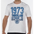 Timberland Mens Block Graphic T-Shirt White