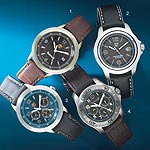 Timberland Mens Charcoal Dark Brown Leather Strap Watch