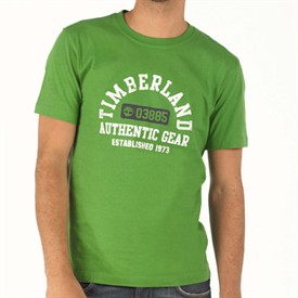 Mens Collegiate Graphic T-Shirt Green