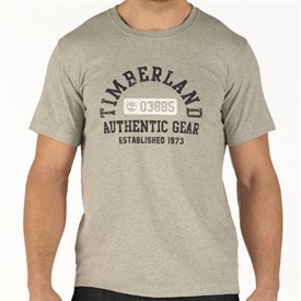Timberland Mens Collegiate Graphic T-Shirt Grey