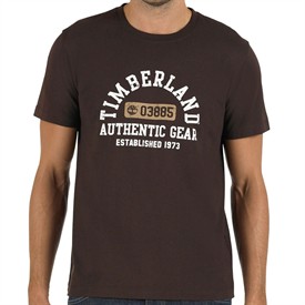 Timberland Mens Collegiate T-Shirt Cocoa