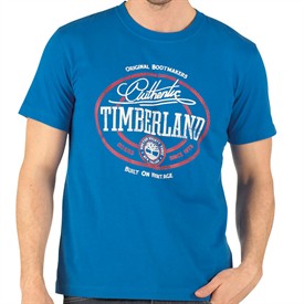 Timberland Mens Graphic T-Shirt Prince Blue