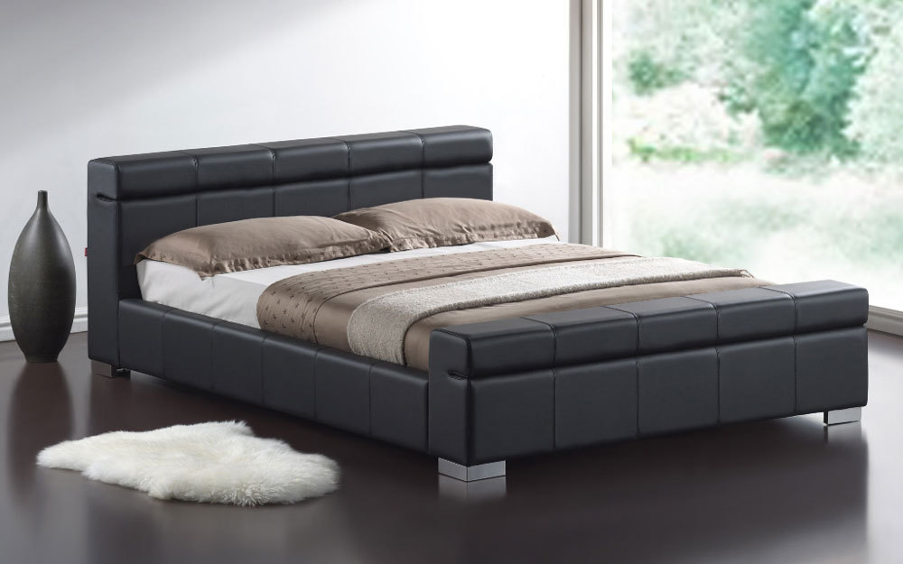 Time Living Durham Faux Leather Bedstead, King