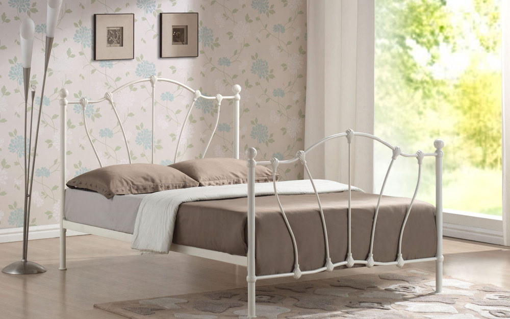 Time Living Hoxton Metal Bedstead, Double, No