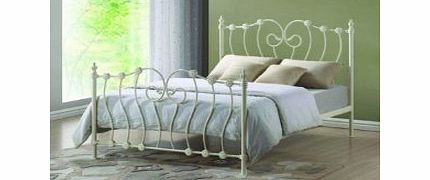 Time Living Inova Ivory Double (4FT6) Metal Bed Frame