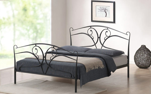 Time Living Seline Metal Bedstead, King Size,