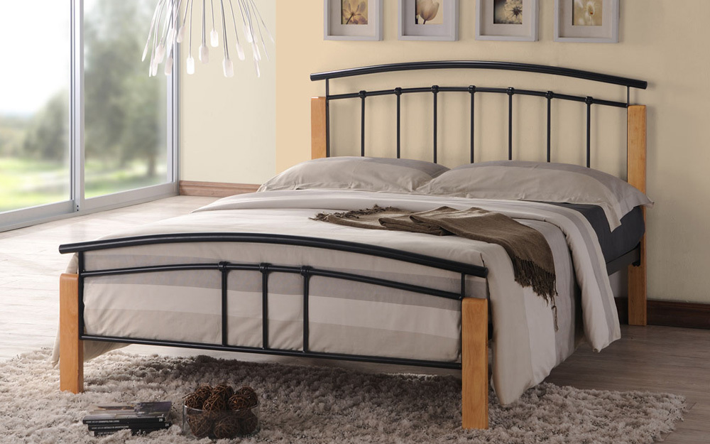 Time Living Tetras Metal Bedstead, King Size,